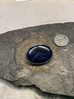 Lapis brooch